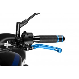 Puig Foldable Clutch Lever 3.0. Blue Selector Silverve