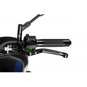 Puig Foldable Clutch Lever 3.0. Black Selector Green