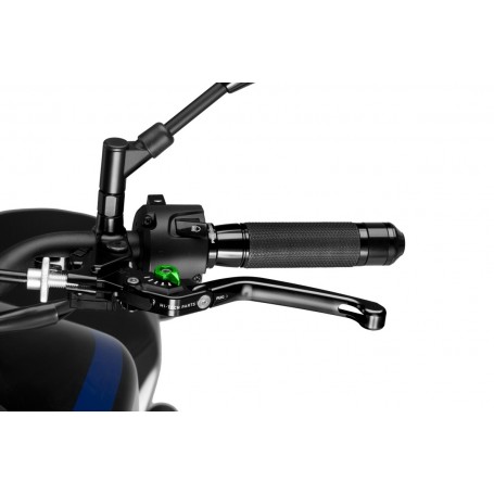 Puig Foldable Clutch Lever 3.0. Black Selector Green