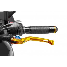 Puig Foldable Clutch Lever 16Gold Selector Blue