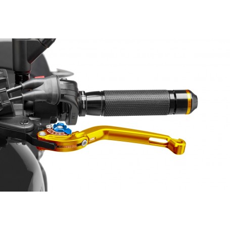 Puig Foldable Clutch Lever 16Gold Selector Blue