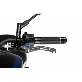 Puig Short Clutch Lever 3.0. Silver Selector Blue