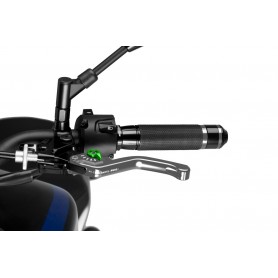 Puig Short Clutch Lever 3.0. Silver Selector Green