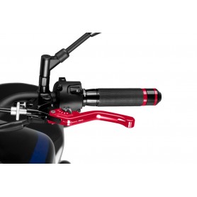 Puig Short Clutch Lever 3.0. Red Selector Silver