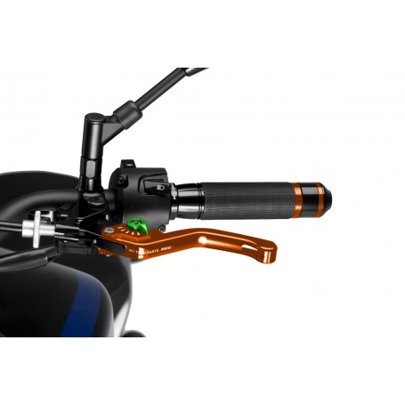 Puig Short Clutch Lever 3.0. Orange Selector Green