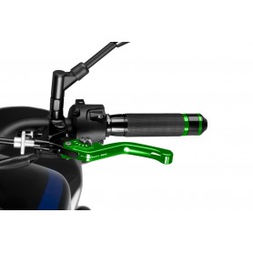 Puig Short Clutch Lever 3.0. Green Selector Silver