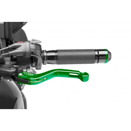 Puig Unfoldable Clutch Lever 16 Green Selector Silver