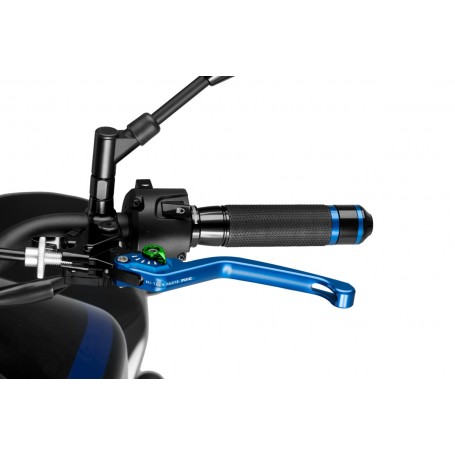 Puig Unfoldable Clutch Lever 3.0. Blue Selector Green