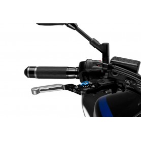Puig Brake Lever 3.0. Black Exten/Silver Selector/Blue