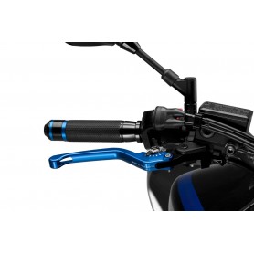 Puig Unfoldable Brake Lever 3.0. Blue Selector Silverv