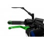 Puig Unfoldable Brake Lever 3.0. Green Selector Silver