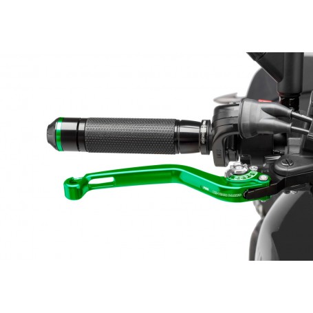 Puig Unfoldable Brake Lever 16Green Selector Silverve