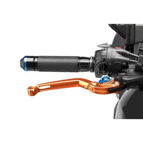 Puig Foldable Brake Lever 16 Orange Selector Blue