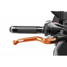 Puig Foldable Brake Lever 16 Orange Selector Silver