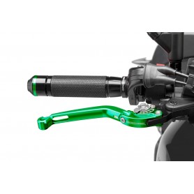 Puig Foldable Brake Lever 16Green Selector Silver