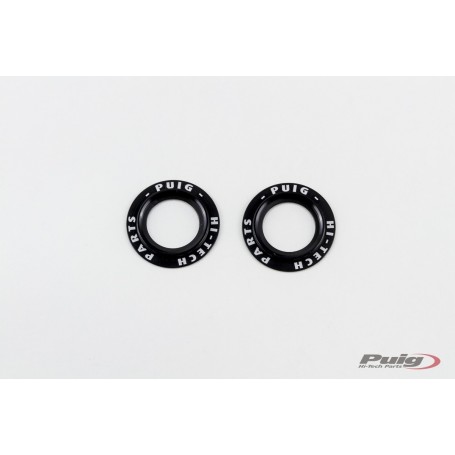 Puig Kit Rings Anodized Front Fork Protector Black