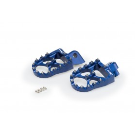 Puig Footpegs Hi-Tech Off-Road Yamaha Blue