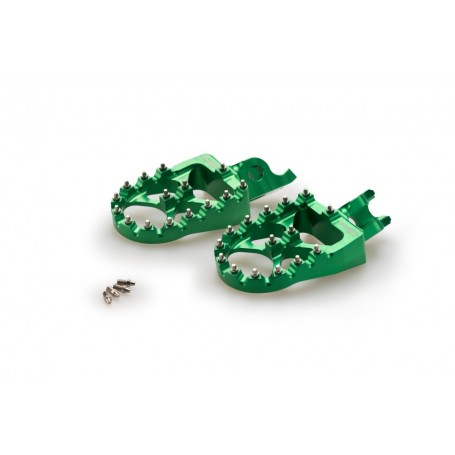 Puig Footpegs Hi-Tech Off-Road Kawasaki Green