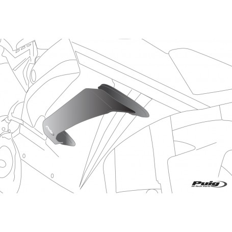 Puig Kit of Wings Race For Kawasaki ZX-10R/RR 20 Smoke
