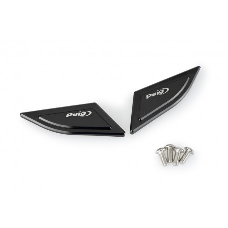 Puig Mirror Block Off Plate Set Panigale V2 Black