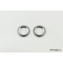 Spare - Anodized Aluminium Ring Set for Swing Arm Protection - Silver