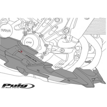 Puig Engine Spoiler Kawasaki Z650 20 Matt Black
