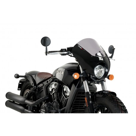 Puig Semifairing Mod Dark Night Indian Scout Bobber