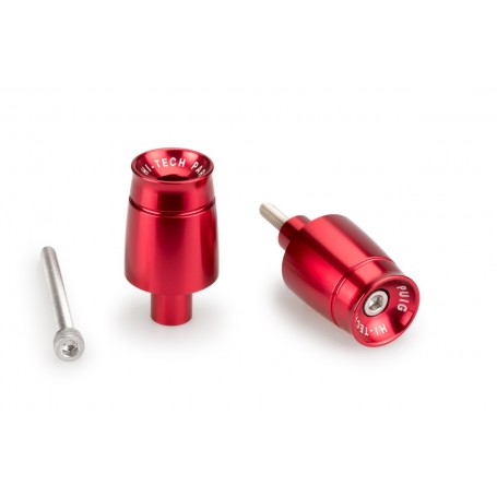 Puig Bar End Aluminium Mod Sport Kawasaki Z650 Red