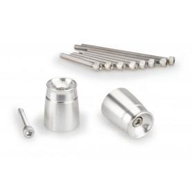 Puig Bar End Aluminium Mod Sport Suzuki Silver