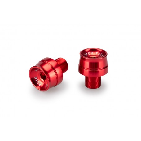 Puig Bar End Aluminium Mod Speed Kawasaki Red