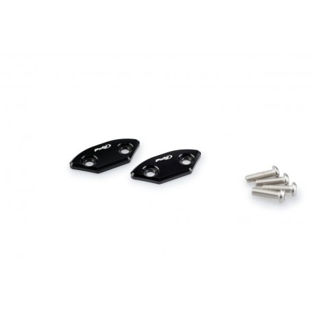 Puig Mirror Block Off Plate Set Yamaha YZF-R6 06-16