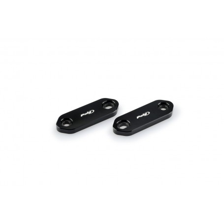Puig Mirror Block Off Plate Set Kawasaki Models Black