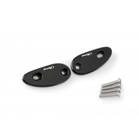 Puig Mirror Block Off Plate Set Honda Models Black