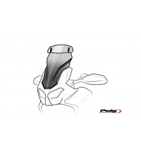 Puig Touring Shield W/Visor BMW F850GS/Ad 18- Smoke