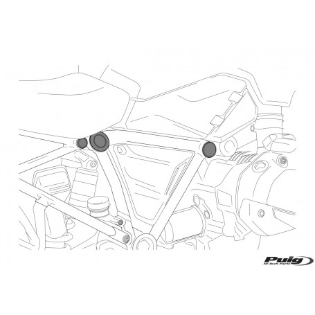 Puig Chassis Plugs Honda CB1000R Neo Sports Cafe Black