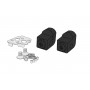 Puig Adaptor Adjustable Passenger Footpegs BMW Black