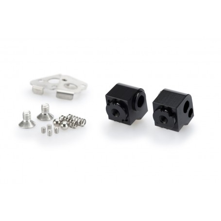 Puig Adaptor Adjustable Passenger Footpegs BMW Black