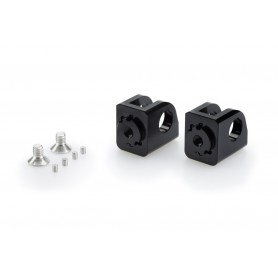 Puig Adaptor Adjustable Rider Footpegs Right/Left Black