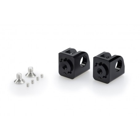 Puig Adaptor Adjustable Rider Footpegs Right/Left Black