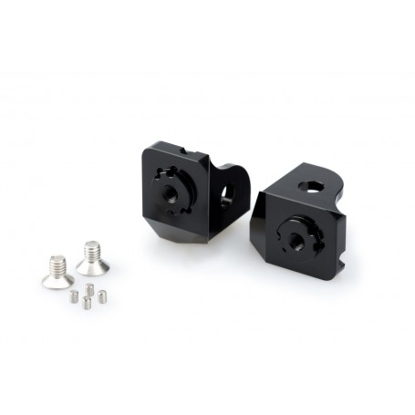 Puig Adaptor Adjustable Rider Footpegs Right/Left BMW Black