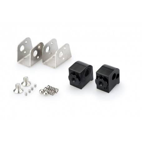 Puig Adaptor Adjustable Passenger Footpegs Honda Black