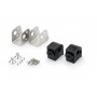 Puig Adaptor Adjustable Passenger Footpegs Honda Black