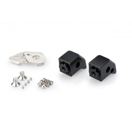 Puig Adaptor Adjustable Passenger Footpegs Honda Black
