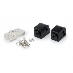 Puig Adaptor Adjustable Passenger Footpegs Yamaha Black