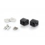 Puig Adaptor Adjustable Passenger Footpegs Yamaha Black