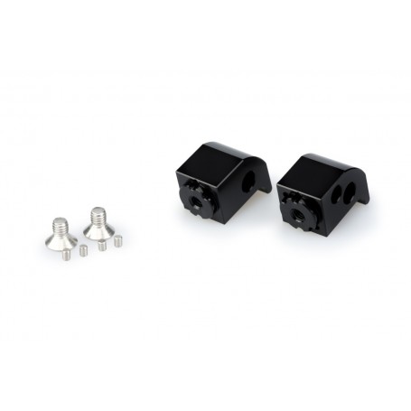 Puig Adaptor Adjustable Passenger Footpegs Yamaha Black