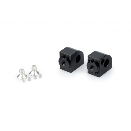 Puig Adaptor Adjustable Passenger Footpegs Kawasaki Black