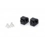 Puig Adaptor Adjustable Passenger Footpegs Kawasaki Black