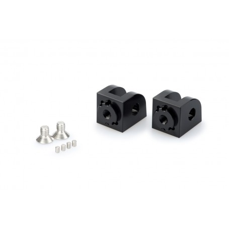 Puig Adaptor Adjustable Rider Footpegs Right/Left Honda Black