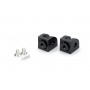 Puig Adaptor Adjustable Rider Footpegs Right/Left Honda Black